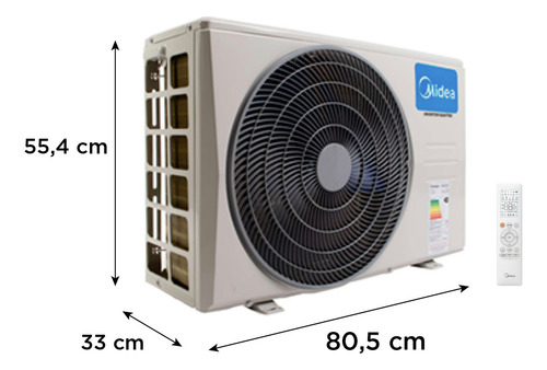 Split Muro Inverter Midea Breezeless18k Con Wifi