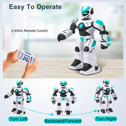 Juguete Robot Rc Para Niños Control Remoto Inteligente Recar