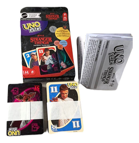 Juego Cartas Stranger Things Uno Flip! Edición Coleccionable