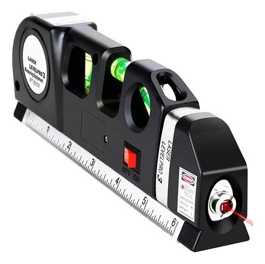 Trena Laser Lv003 Luatek Nível Linha Cruz Vermelho 8m