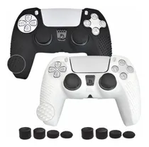 Comprar Fundas Silicona Joystick Ps5 Pack C\u002F 2 Fundas Y 8 Grips Pro