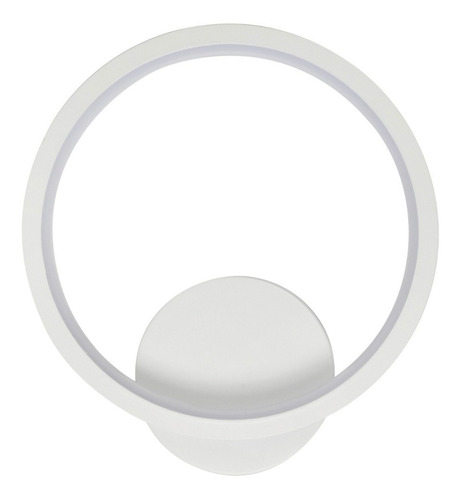 Apliqué De Pared Led Circular 12w Blanco Elegante / Hb Led