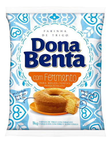 Farinha de Trigo com Fermento Dona Benta 1kg