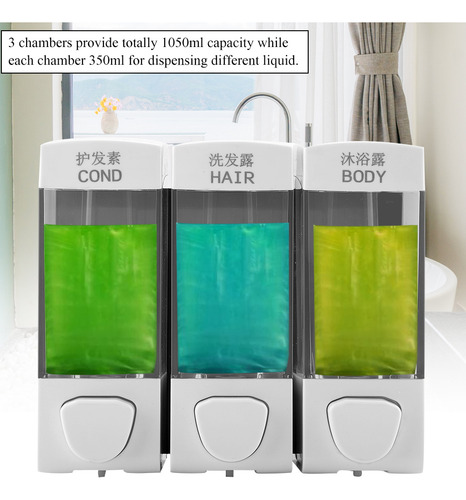 Liquido Despachador De Jabon 350ml Loción Estéril Gel 3uds