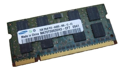 Memoria RAM color verde 2GB 1 Samsung M470T5663EH3-CF7