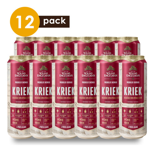 Cerveza Artesanal Kriek Cervexxa Beerpack 12