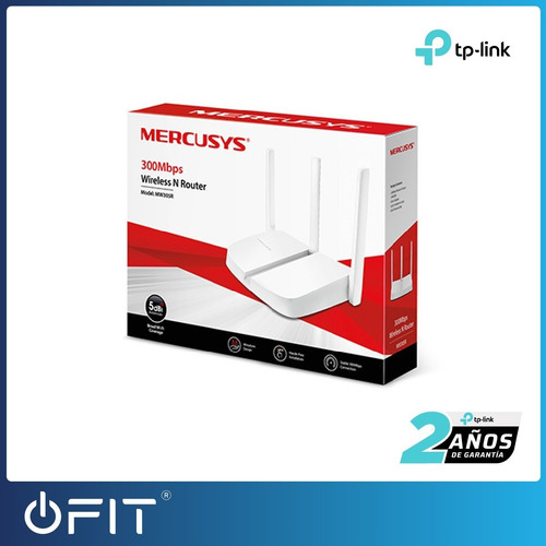 Imagen 4 de 8 de Router Wifi Mercusys Tp Link 300 Mbps 3 Antenas