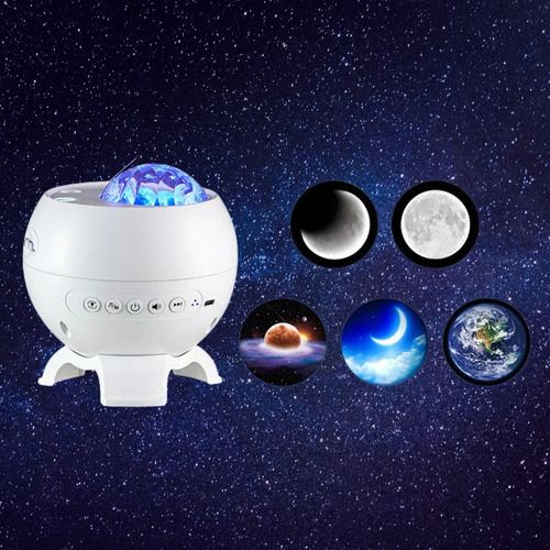 Proyector Luces Nocturnas Aurora Boreal Con Música Amazon