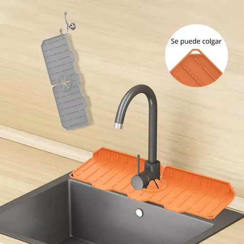 Tapete Silicona Escurridor Grifo Cocina Protector Fregadero