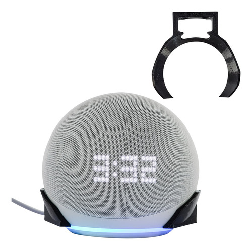 Base Soporte Pared Alexa Echo Dot 4 Y 5  Bocina Con /s Reloj