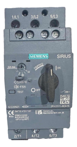 Guardamotor Siemens Sirius 3rv2031-4ea15 De 22 A 32amp