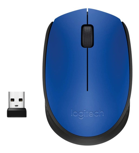 Mouse inalámbrico Logitech  M170 M170 azul y negro