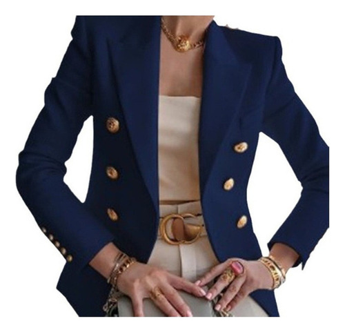 Nuevo Traje Casual De Moda De Color Sólido Para Mujer