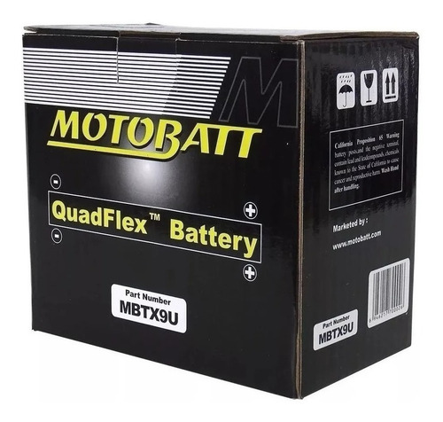 Bateria Motobatt Mbtx9u/ytz14s Honda Shadow 750/ Midnight