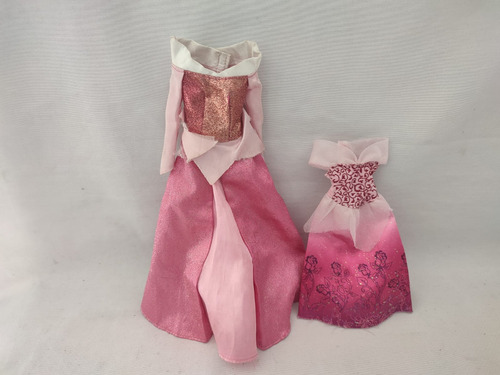 Lote De Ropa  Para Muñeca Aurora La Bella Durmiente Princesa