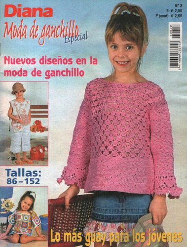 Revista Diana Moda Niños Crochet Ganchillo N°2 España