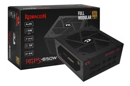 Fuente Redragon 850w Gc-ps010 Full Modular 80 Plus Gold