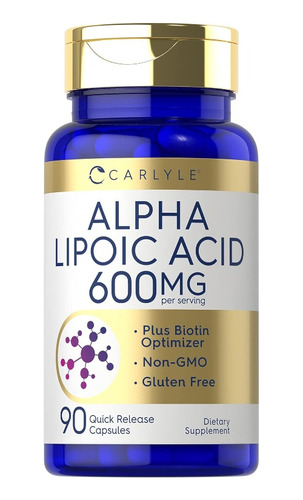  Ácido Alfa Lipoico 600 Mg | 90