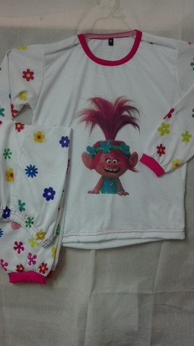 Pijamas Niñas - Princesas -invierno T6-8