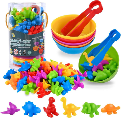 Juegos De Combinar Juguetes De Dinosaurios Para Contar, 56 P