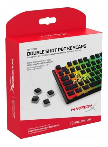 Kit De Teclas Hyperx Double Shot Pbt Keycaps Mexx 3