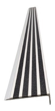 Imagen 2 de 3 de Nariz Grada Escalera Aluminio-antideslizante 7,5x120cm 23mm