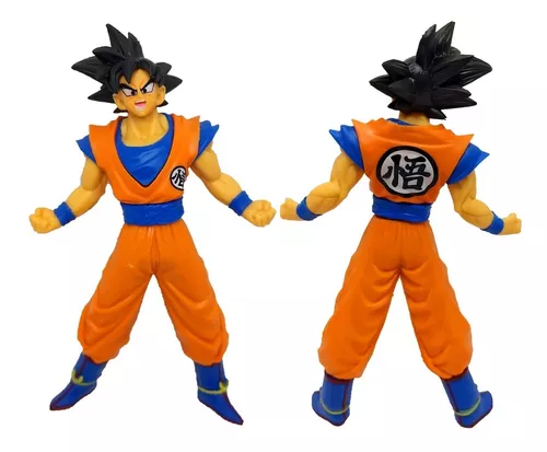 Kit 2x Goku Dragon Ball - Goku Cabelo Preto + Super Sayajin