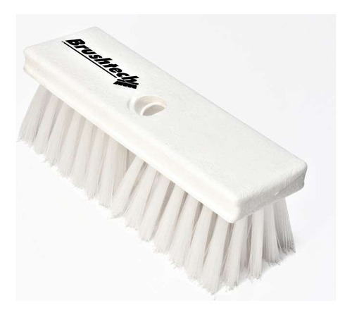 Brushtech Lineal Color Blanco Cepillo Para Lavado De Tapicerías Y Alfombras Fibras Nylon