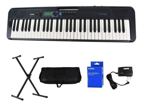 Imagen 1 de 10 de Teclado Casio Ct-s300 +base+estuche Lona+ Adapt Ad-e95100lu