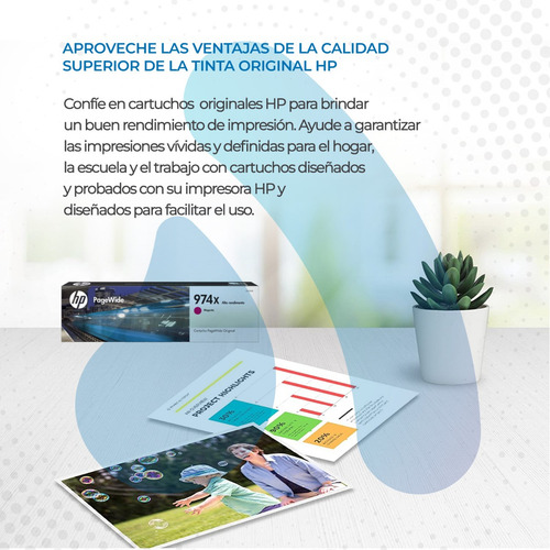 Cartucho Hp 974x Magenta Original L0s02al Pagewide Hp452 477