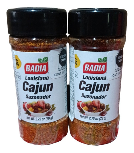 2 Pz Badia Sazonador Louisiana Cajum 78g C/u