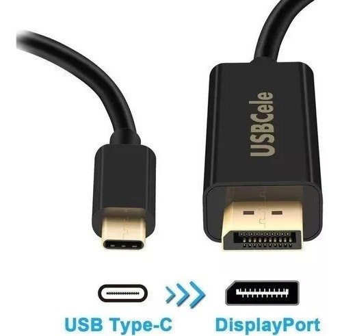 Cable Adaptador Usb 3.1 Tipo C A Display Port 1,8 Metros