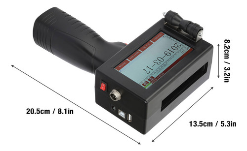 Impressora Portátil De 300 Dpi Com Tela De Toque Inteligente
