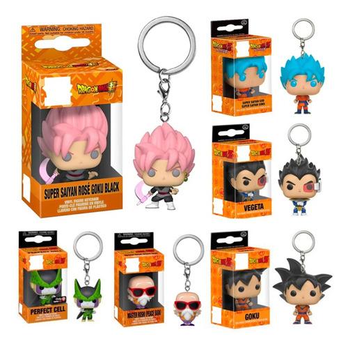 Funko Pop! Keychain Llavero Dragon Ball Goku Dios Vegeta +