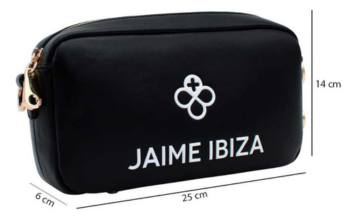 Bolso Jaime Ibiza Modelo Ji 2444 Color Negro Lazos 2024
