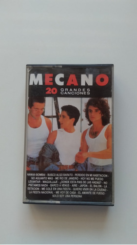 Cassete Mecano - 20 Grandes Éxitos J
