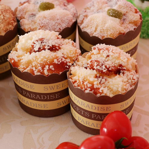 6x Comida Artificial Tazas De Tortas Cupcakes Accesorios De