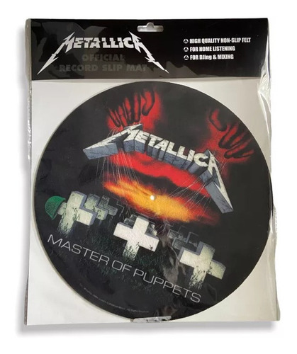 Slip Mat Metallica Master Of Puppets Tornamesas Musicovinyl