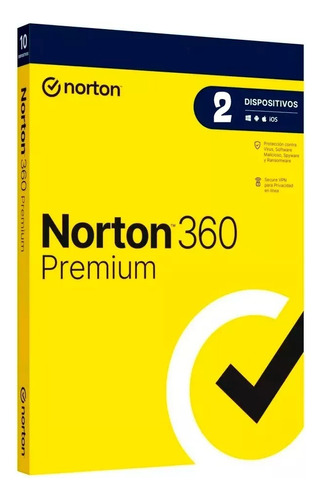 Antivirus Norton 360 Premium - 2 Dispositivos 1 Año