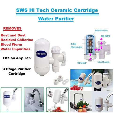 Imagen 7 de 10 de Repuesto Filtro De Agua Para Purificador De Canilla Sws Wate