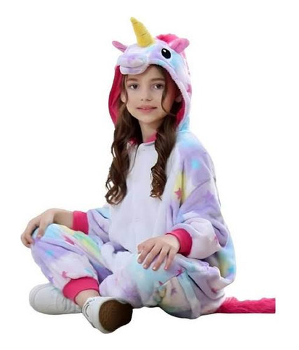 Pijama Unicornio Mameluco Disfraz Niñas Adulto Multicolor 