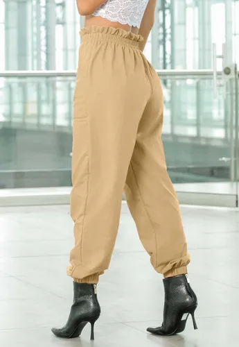 Jogger Mujer Beige Mp 101930