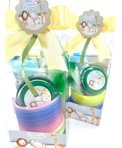 Imagem 4 de 4 de Kit Diversão Safari Ioio Bolha Peteca Mola 10 Kits