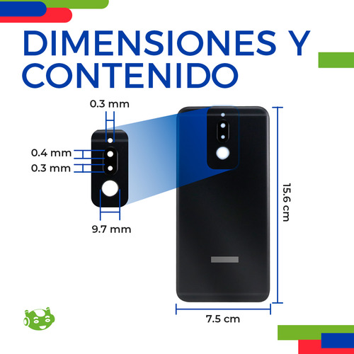 Tapa Trasera Para Huawei Mate 10 Lite Rne-l03 Rne-l02 Rne-l21 Rne-l22 Rne-l01 Rne-l11 Rne-l23 Slim Company Color Negro