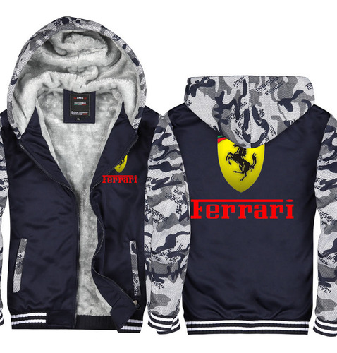 Nueva Chaqueta Con Capucha Y Forro Polar De Invierno Ferrari