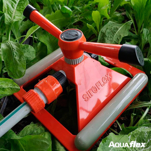 Imagen 6 de 10 de Aspersor Riego Giratorio Con Base Siroflex 4640 Aquaflex