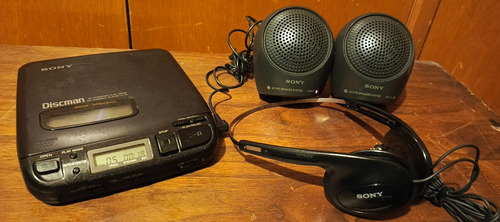 Cd Player Discman Sony D-34 Audio Vintage Walkman Cd Negro (Usado)