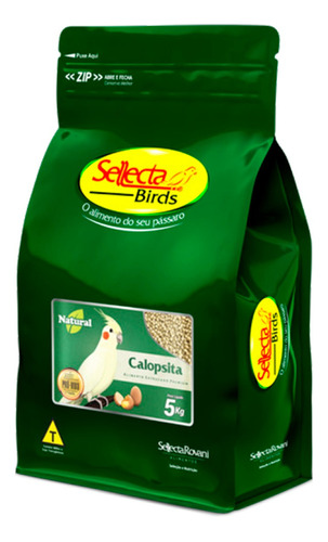 Sellecta Calopsita Natural 5kg Extrusada Alimento Completo