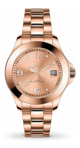 Reloj Mujer Ice Watch 17321 Cuarzo Pulso Oro Rosa En Acero