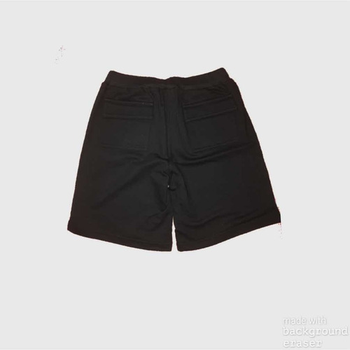 Bermuda De Algodón Negro Para Niños